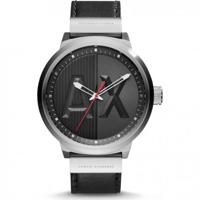 Horlogeband Armani Exchange AX1361 Leder Zwart 20mm - thumbnail