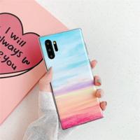 TPU glad Gemarmerde IMD mobiele telefoon Case voor Galaxy Note 10 + (Rainbow F16) - thumbnail