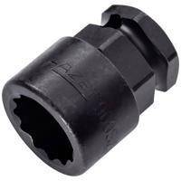 HAZET Krachtdopsleutel 900SZ6-19 · 1/2 inch (12,5 mm) vierkant hol, 24 mm buitenzeskant · Buitentwaalfkant tractieprofiel · SW 19 mm - thumbnail