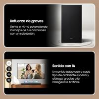 Samsung Soundbar HW-B650D/ZF serie B, 4 luidsprekers, Wireless Dolby 5.1ch, 3.1-kanaals audio, Surround Sound Expansion, compatibel met Alexa en Google Assistant, zwart 2024 - thumbnail
