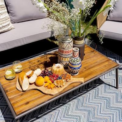 Vloerkleed Zigzag blauw 330x230cm Kare Design