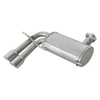 InoxCar uitlaat passend voor Audi A3 8P Sportback 2.0TDi (140pk) 2004-2008 2x80mm X-Race IXOVAU24XR80 - thumbnail