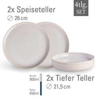Villeroy & Boch Crafted Cotton Dinerset 4 delig 2 pers - thumbnail