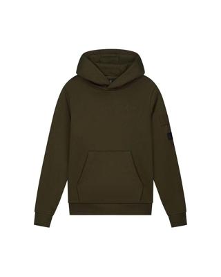 Malelions winter hoodie jongens - groen - nylon, zak