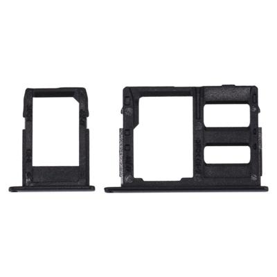 SIM-kaarthouder + Micro SD Card lade voor Galaxy J3 (2017) één SIM / J330 & J5 (2017) Single SIM / J530 & J7 (2017) Single SIM / J730(Black)