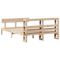 Bedframe zonder matras massief grenenhout 120x190 cm - thumbnail