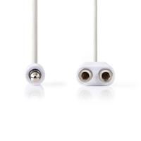 Nedis CAGP22100WT02 Stereo-audiokabel 3,5 Mm Male - 2x 3,5 Mm Male 0,2 M Wit - thumbnail