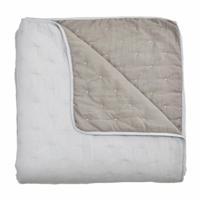 Sprei Pierre Cardin LORENA Wit Bed van 135 (3 Onderdelen) - thumbnail