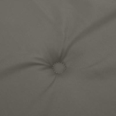 VidaXL Stoelkussens 4 st lage rug 100x50x4 cm stof donkergrijs