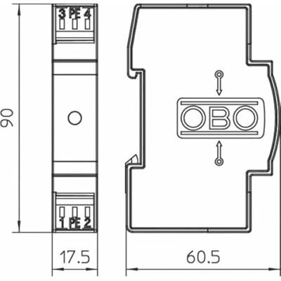 OBO Bettermann 5097650 VF230-AC/DC Bliksembeveiliging 7 kA 1 stuk(s)