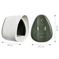 elho vogelvoederhuis essential bird feeder d18 h23cm Fibrous grey - thumbnail