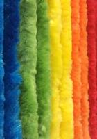 Vliegengordijn Kattenstaarten Regenboog - 90cm x 220cm - thumbnail