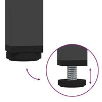 Dressoir 68x39x73,5 cm koudgewalst staal zwart - thumbnail