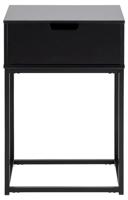 Bendt Nachtkastje 'Nathan' met 1 lade, kleur Zwart - thumbnail