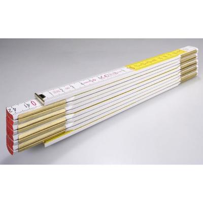 Stabila duimstok, 617 wit/geel hout 2m - 01128 Stabila duimstok, 617 wit/geel hout 2m - 01128