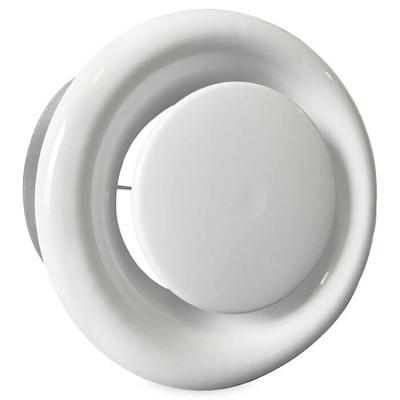 Rooster/ventiel Ø125mm staal - afvoer - met bus Rooster/ventiel Ø125mm staal - afvoer - met bus