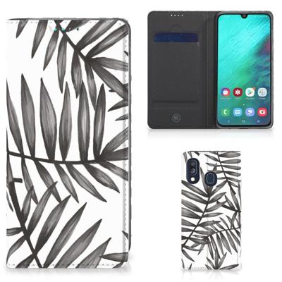 Samsung Galaxy A40 Smart Cover Leaves Grey Samsung Galaxy A40 Smart Cover Leaves Grey