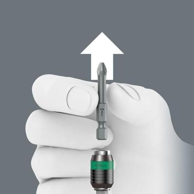 Wera 7432 Kraftform instelbare Momentschroevendraaier met Rapidaptor Snelwisselhouder, 1/4 duim, 0,90 - 1,50 Nm - 1 stuk(s) - 05074774001