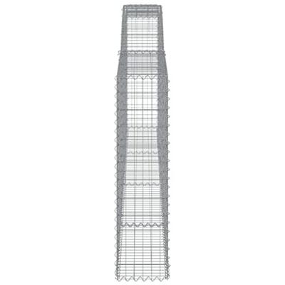 Schanskorven 15 st gewelfd 400x30x120/140 cm ijzer