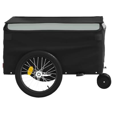 VidaXL Fietstrailer 30 kg ijzer zwart en grijs VidaXL Fietstrailer 30 kg ijzer zwart en grijs