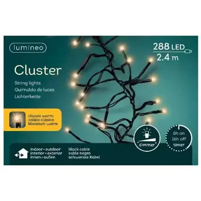 Clusterverlichting 288 LED 2,6m CW