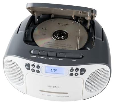 Reflexion RCR2260GR Radio/CD-speler VHF (FM) AUX, CD, Cassette Grijs-wit