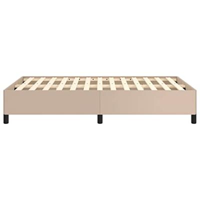 Bedframe kunstleer cappuccinokleurig 120x190 cm