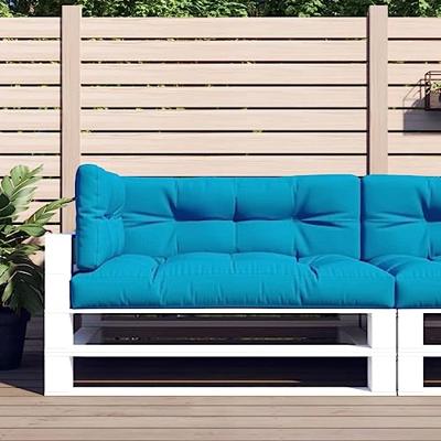 VidaXL Palletkussens 3 st stof blauw