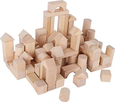 Small Foot - houten bouwblokken natuurlijk in zak, 100dlg. Small Foot - houten bouwblokken natuurlijk in zak, 100dlg.