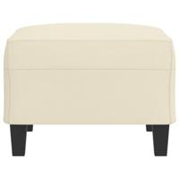 Voetenbank 70x55x41 cm kunstleer crmekleurig - thumbnail
