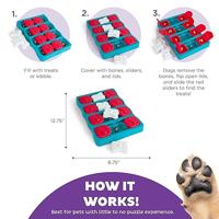 Nina Ottosson dog brick turquoise / rood - thumbnail