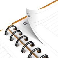 Oxford INTERNATIONAL meetingbook connect, stevige kartonnen kaft oranje, 160 bladzijden,ft B5, gelijnd - thumbnail