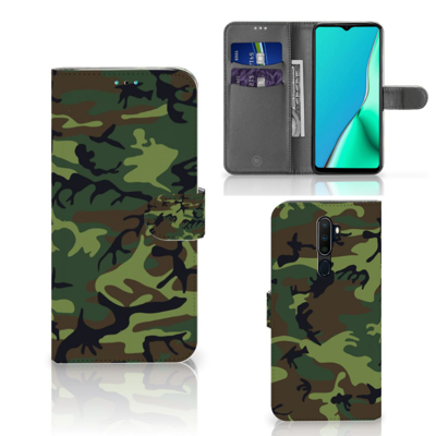 OPPO A9 (2020) | A5 (2020) Telefoon Hoesje Army Dark