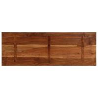 Tafelblad rechthoekig 140x60x2,5 cm massief gerecycled hout - thumbnail