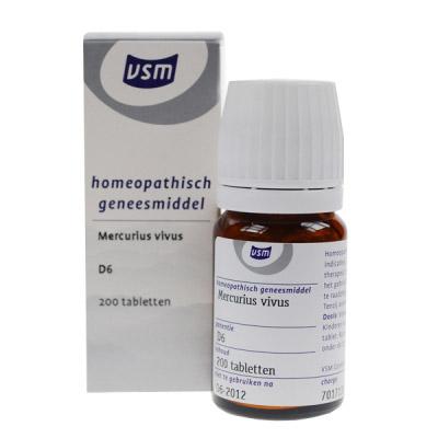 VSM Mercurius vivus D6 200 Tabletten VSM Mercurius vivus D6 200 Tabletten