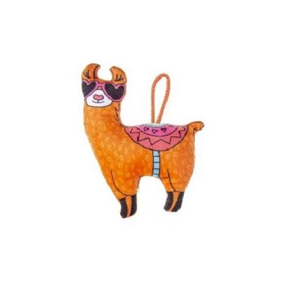 LG-Imports knuffel alpaca junior 19 cm pluche oranje LG-Imports knuffel alpaca junior 19 cm pluche oranje