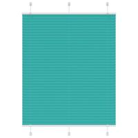 Pliss rolgordijn 105x100 cm stofbreedte 104,4cm petrol groen - thumbnail