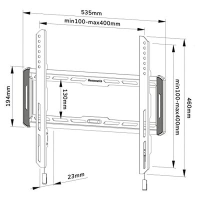 Neomounts WL30-550BL14 tv wandsteun wandmontage Neomounts WL30-550BL14 tv wandsteun wandmontage