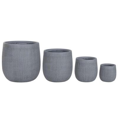 Plantenbakkenset Home ESPRIT Donker grijs Vezel Magnesium 50 x 50 x 54 cm (4 Stuks) Plantenbakkenset Home ESPRIT Donker grijs Vezel Magnesium 50 x 50 x 54 cm (4 Stuks)