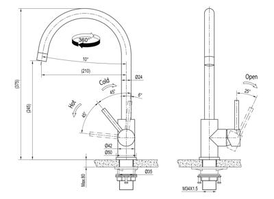 Inventum IMK601 Inbouw accessoire Zwart - thumbnail