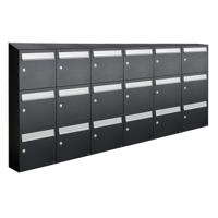 Allux Flow Set 6-Breed, 3-Hoog Met Dak Zwart - 40040070_6x3d - thumbnail