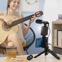Vloggingset met lamp, microfoon en afstandsbediening Plodni InnovaGoods 6 Onderdelen - thumbnail