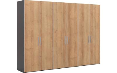 Goossens Kledingkast Easy Storage Ddk, Kledingkast 304 cm breed, 220 cm hoog, 6x draaideur