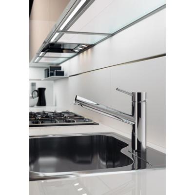 Keukenmengkraan Hotbath Fellow 1-hendel Draaibare Uitloop Chroom