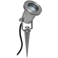 Tuinspot met spies GU10 PAR16 RVS IP68 waterdicht 6m snoer - thumbnail