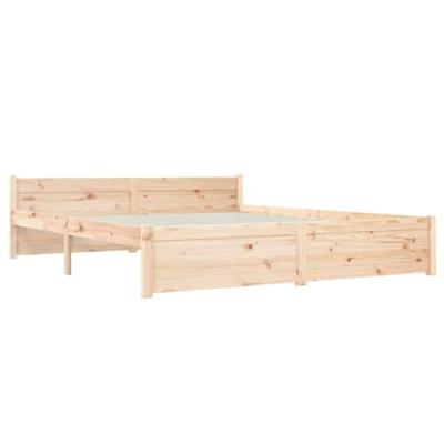 Bedframe massief hout 150x200 cm
