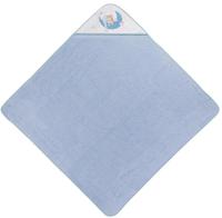 Interbaby badcape slapende beer 100 x 100 cm katoen - thumbnail