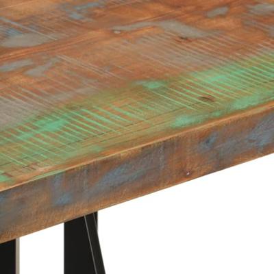Bartafel 55x55x107 cm massief gerecycled hout en ijzer Bartafel 55x55x107 cm massief gerecycled hout en ijzer