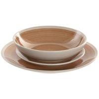 Serviesset Home ESPRIT Wit Oranje Keramiek 18 Onderdelen - thumbnail