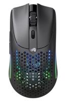 Glorious Gaming Model O 2 draadloze gamingmuis - hybride 2,4 GHz en Bluetooth draadloos, 68 g superlicht, lange batterijduur, 26k BAMF 2.0-sensor, RGB, ambidexter, 6 knoppen, PTFE-voetjes - zwart - thumbnail